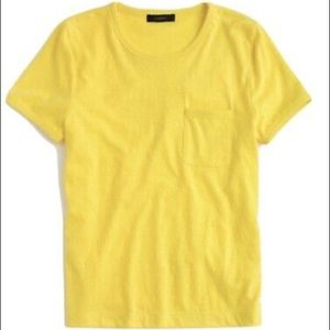 NWT Jcrew yellow tee Sz medium